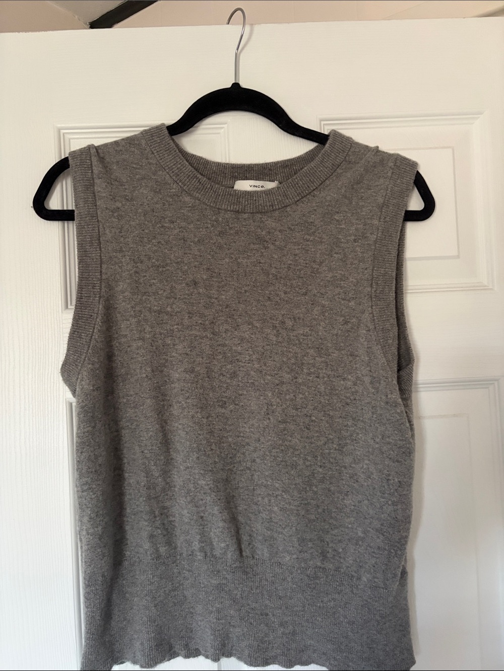 Vince Gray Sleeveless Tank Top